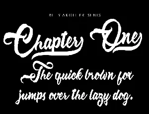 Chapter One Personal Use font