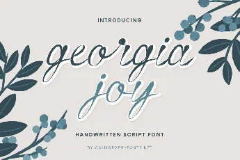 Georgia Joy Demo font