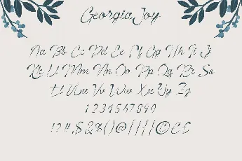 Georgia Joy Demo font