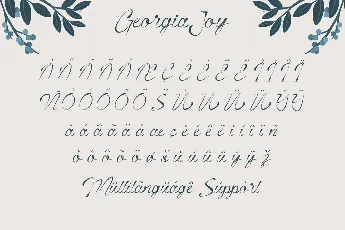 Georgia Joy Demo font