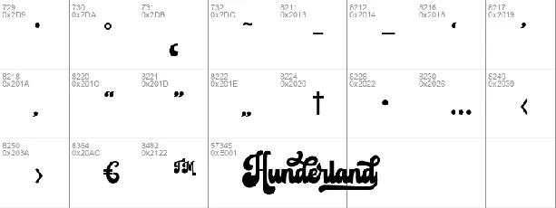 Hunderland font