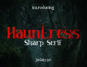 Hauntress font