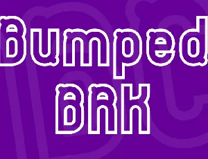 Bumped BRK font