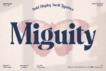 Miguity font