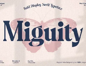 Miguity font