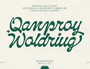 NCL Qanproy Woldriug font