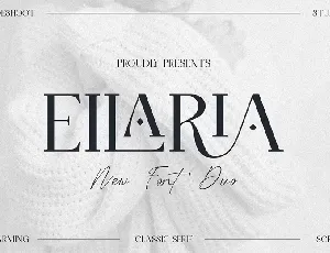 Eilaria Duo font