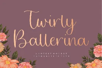 Twirly Ballerina Handwritten Script font