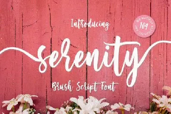 Serenity Script font