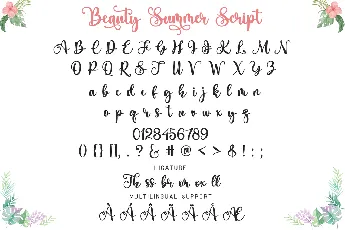 Beauty Summer font