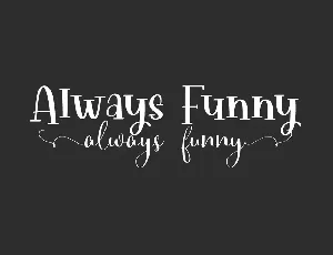 Always Funny Demo font