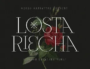 Losta Riecha font