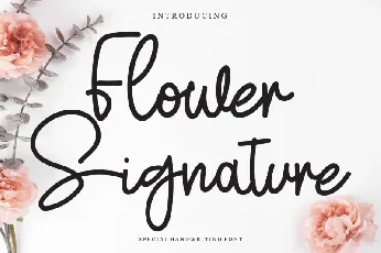 Flower Signature font