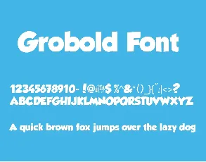 Grobold font