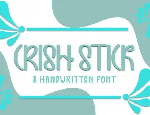 Crish Stick Display font