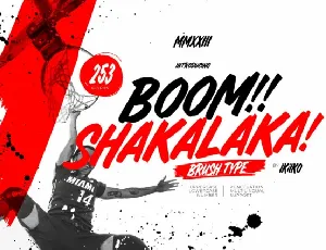 Boom Shakalaka font