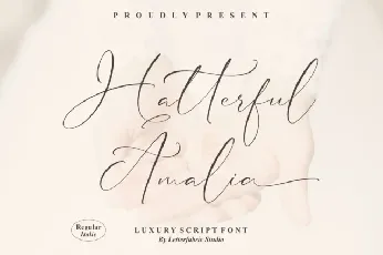 Hatterful Amalia font