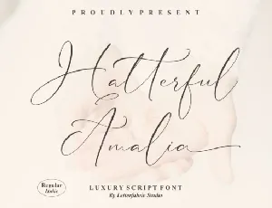 Hatterful Amalia font