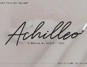 The Achilleo font