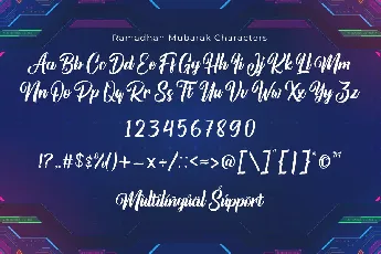 Ramadhan Mubarak font