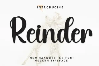 Reinder Script font