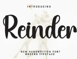 Reinder Script font