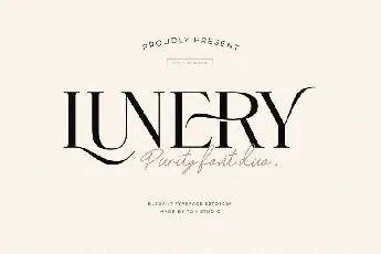 Lunery Purity Duo font