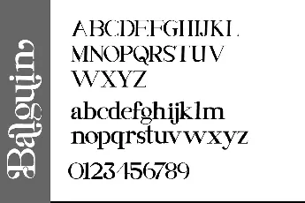 Balguin font