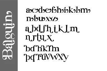 Balguin font