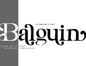 Balguin font