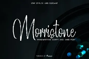 Morristone Brush font