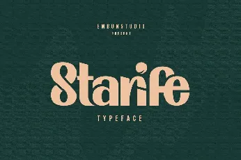 Starife Modern Display Typeface font