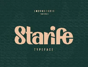 Starife Modern Display Typeface font