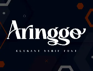 Aringgo - Personal use font