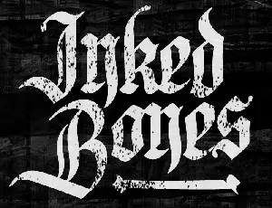 Inked Bones PERSONAL USE ONLY font