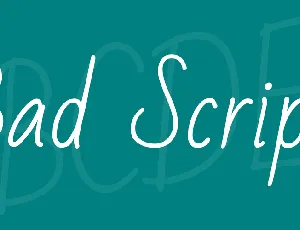 Bad Script font