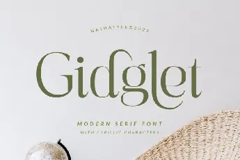 Gidglet font