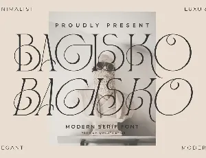 BAGISKO Display font