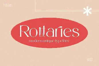 Rottaries font