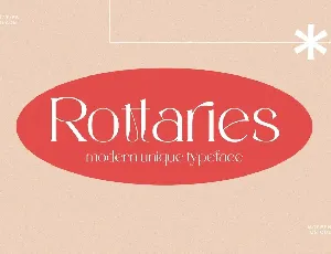 Rottaries font