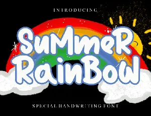 Summer Rainbow font