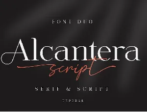 Alcantera Duo font