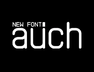 Auch Free font