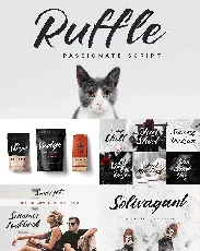 Ruffle Brush font