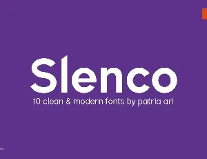 Slenco font