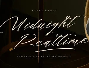 Midnight Realtime font