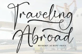 Traveling Abroad Script font