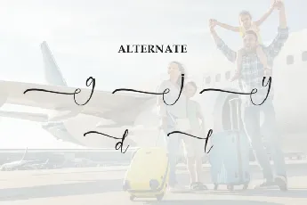 Traveling Abroad Script font