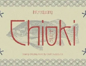 Chioki Stamp font