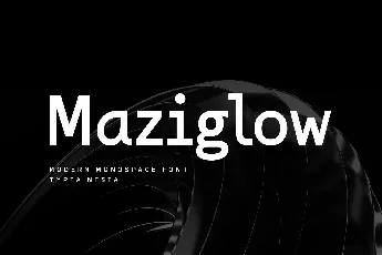 Maziglow font